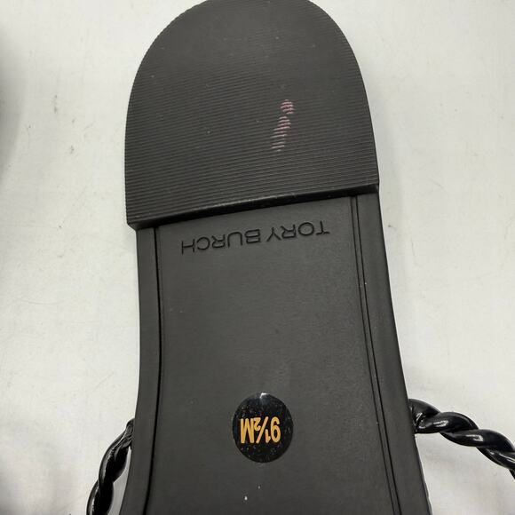 NEW NWT Tory Burch x BonBon Miller Twist Sandals Black Size 10 - Picture 5 of 7